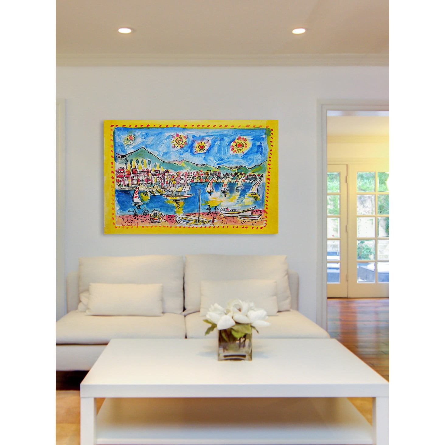 Marmont Hill "Santa Margherita Italy" by Wayne Ensrud Painting Print on Canvas
