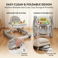 thumbnail image 6 of suihuooo 5 in 1 Baby Walker With Music and Bouncer for Boy Girls 6-18 Months,Grey Star, 6 of 9