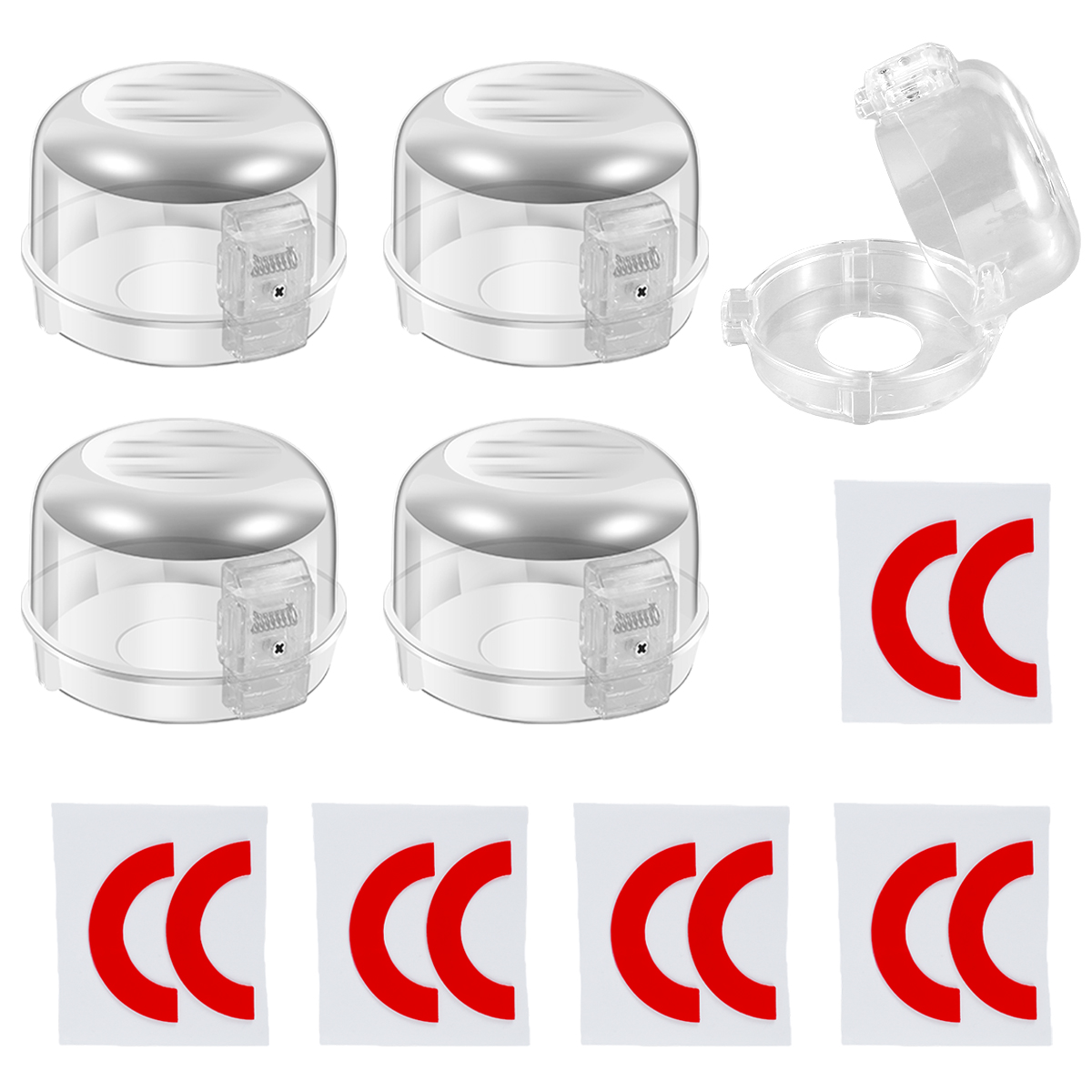 Relax love Kitchen Stove Knob Cover 5 Pcs with Strong Adhesive Heat