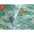 thumbnail image 3 of Ambesonne Tropical Quilted Coverlet 2 Pcs, Aquarelle Botany Hibiscus, Twin Size, Dark Coral Shamrock Green, 3 of 4