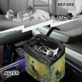 thumbnail image 6 of Xixirimido Car Trash Can Hanging Black Cat Colorful Floral Printed Trash Bin Leak-Proof Collapsible Car Garbage Bag, 2 Gal Large Capacity Multipurpose Storage Container, 6 of 8