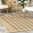 thumbnail image 6 of nuLOOM Sandee Casual Plaid Indoor/Outdoor Area Rug, 5' x 8', Beige, 6 of 9