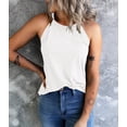 thumbnail image 3 of Langwyqu Summer Sleeveless Tank Tops Women Solid Color Slim Fit Casual Tops, 3 of 5
