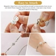 thumbnail image 2 of 16pcs Gold and Silver Magnetic Lobster Clasp, EEEkit 3 Styles Jewelry Extenders, Jewelry Magnet Clasps Magnetic Locking Clasp Magnetic Clasps Converter for DIY Necklace Bracelet Making, 2 of 10