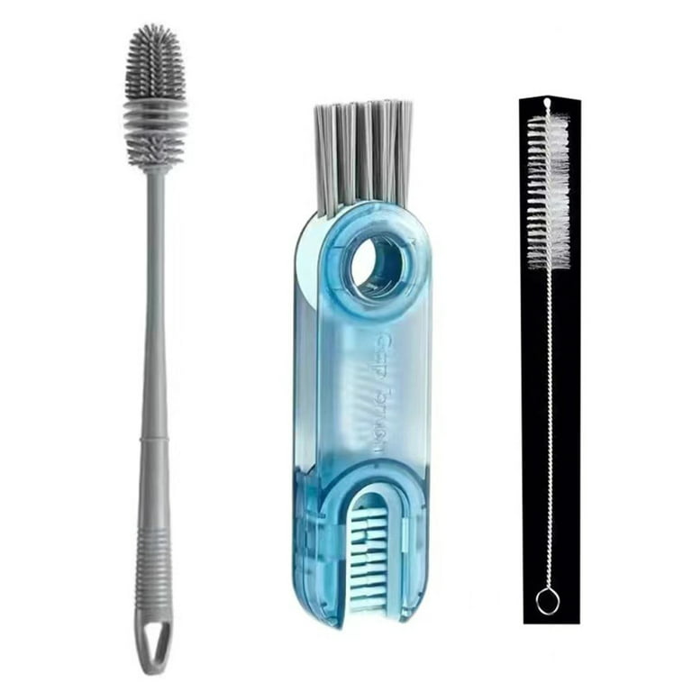 MINI 3-IN-1 Functions Plastic Straw Tube Brush & Gap Brush Washing