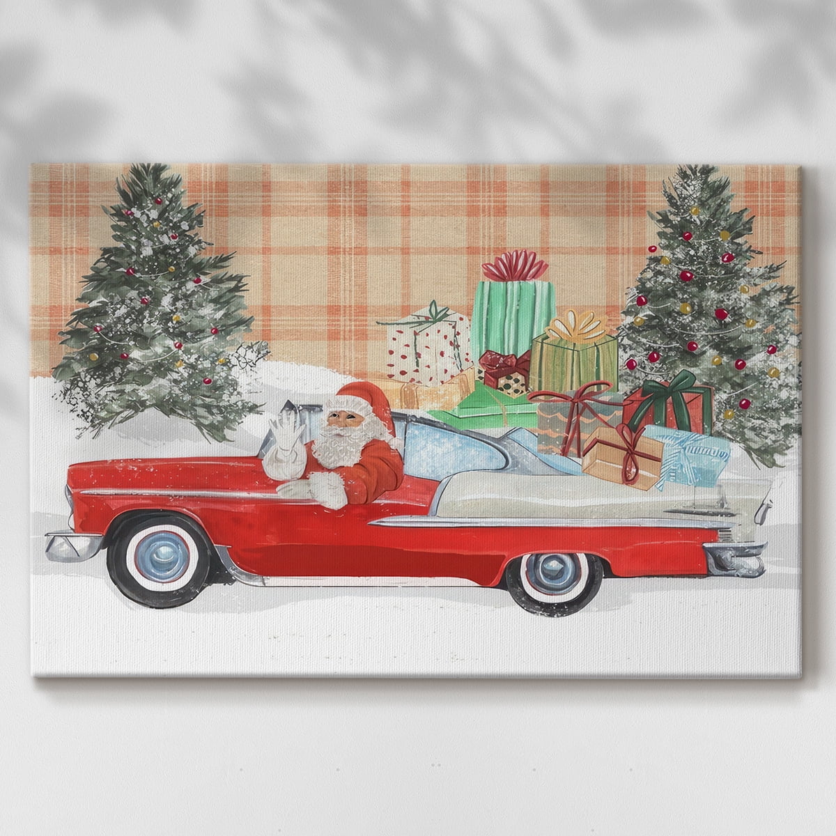 Santa on Wheels II- Gallery Wrapped Canvas