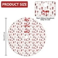 thumbnail image 2 of Christmas Tree Skirt,Pink Christmas Tree Pattern Christmas Tree Decor with Red Ribbon Ties,Round Shape,Christmas Decorations for Home 36"x36", 2 of 7