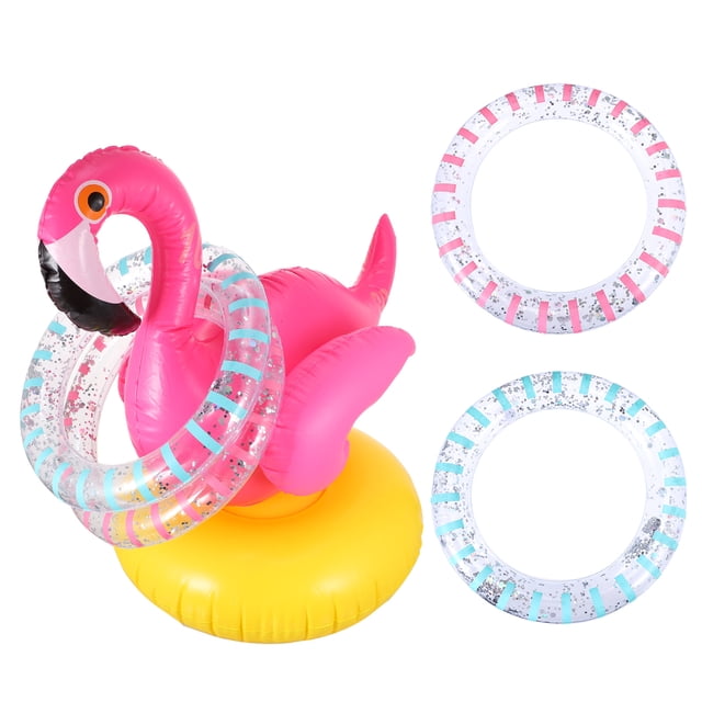 CIMAXIC Inflatable Tossing Toy 1 set of Inflatable Pool Game Toys Inflatable Tossing Toy Kids Tossing Rings,21.26"X19.69"X19.69"