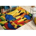 thumbnail image 3 of Printed Women And Cat Rug, Printed Rugs, Reproduction Rugs, Colorful Rug,Pattern Rug, Thin Rug, Entry Rug, Gift For The Home, Soft Rug, 5.2'x7.5' - 160x230 cm, 3 of 8