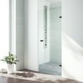 thumbnail image 2 of VIGO Tempo 30" Adjustable Frameless Shower Door with Clear Glass and Antique Rubbed Bronze Hardware, 2 of 10
