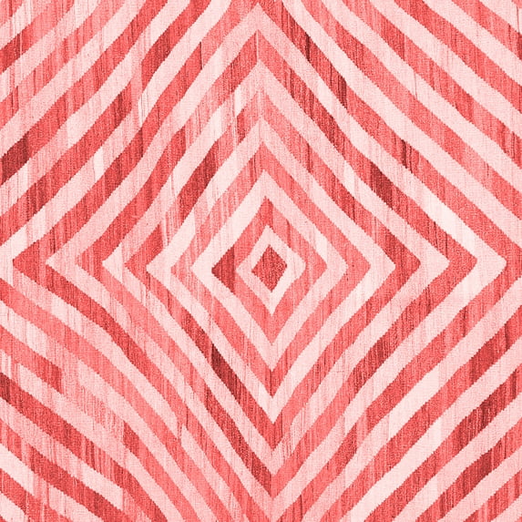 Ahgly Company Indoor Square Southwestern Red Country Area Rugs, 4' Square