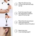 thumbnail image 2 of Loop Official Connector Cord For Loop Earplugs - Magnetic Tug-Resistant Safety Cord - Charcoal, 2 of 7