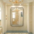 thumbnail image 3 of TokeShimi  Modern Metal Frame Bathroom Vanity Wall Mirror 55x36 - Black, 3 of 5