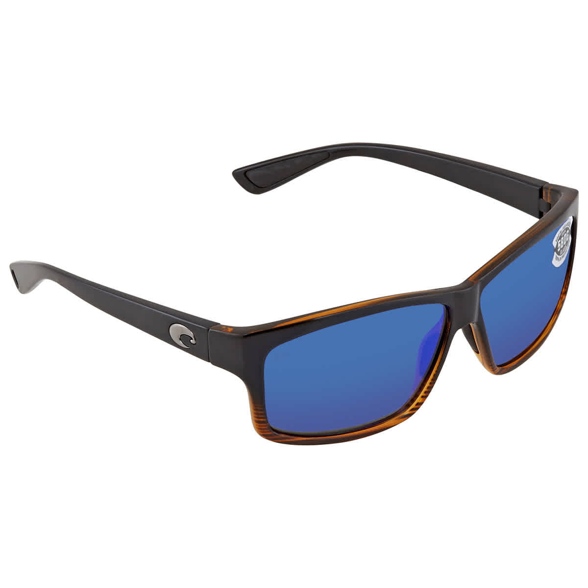 COSTA DEL MAR La Mar 580P POLARIZED Sunglasses Womens Wood Fade/Blue Mirror NEW 