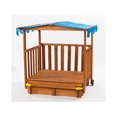 thumbnail image 3 of Creative Cedar Designs Bac à sable Sand N Shade avec maisonnette à roulettes, 3 of 5