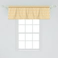 thumbnail image 2 of Ambesonne Retro Window Valance, White Polka Dots Classic, 54" X 18", Orange White, 2 of 3