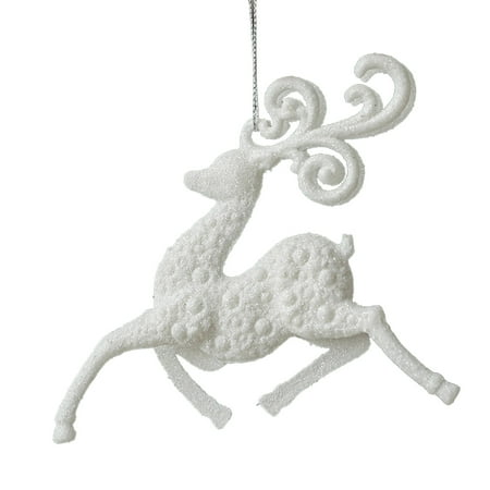 

Heiheiup Creative Crafts Christmas Tree Home Decoration Accessories Snowflake Angel Winges Elks Pendant Ornament Glass Garland for Chandelier