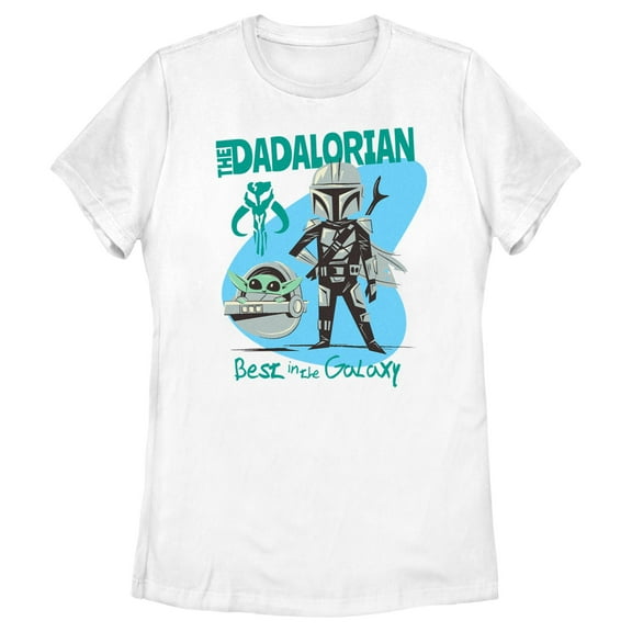 Women's Star Wars: The Mandalorian Best in the Galaxy Dadalorian Graphic T-Shirt