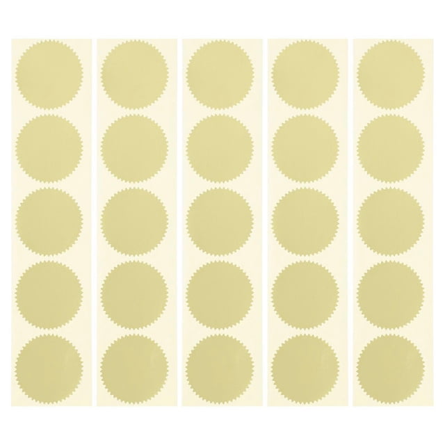 100 Pcs Gear Shape Seal Stickers Envelope Seal Certificate Files Seal Stickers