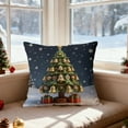 thumbnail image 6 of Christmas Throw Pillow Covers for Sofa 18x18" Christmas Pillow Covers Decorative Pillow Cases with Soft Fabric Hidden Zipper Holiday Decorations for Sofa Couch Livingroom Bed, 6 of 7