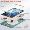 thumbnail image 3 of Funda colorida para Samsung Tab A7 de 10,4 pulgadas T500 con correa para el hombro, soporte de anillo ajustable grande y protección contra golpes., 3 of 5