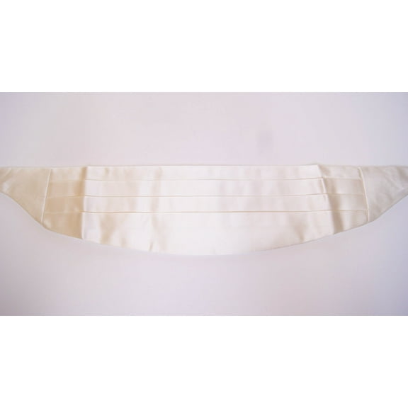 Dolce & Gabbana Elegant White Silk Cummerbund
