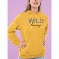 thumbnail image 2 of Wild Honey Leopard Pattern Hoodie Women - Women Hoodie, 2XL, 2 of 4