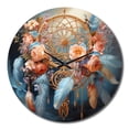 thumbnail image 2 of Designart "Dreamy Pastels Pink Dream Catcher II" Landscapes Oversized Wall Clock, 2 of 5