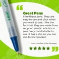 thumbnail image 6 of BIC Ecolutions Clic Stic Ballpoint Pens, 78% Recycled, Blue Ink, 1.0mm, 12-Count, 6 of 9