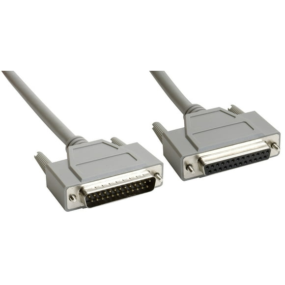 Amphenol cS-DSDMDB25MF-0025 25-Pin DB25 Deluxe D-Sub cable, Shielded, MaleFemale, 25, gray