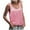 #030 Pink, variant on Felirenzacia Women's Solid Color Sparkling Sequin Tank Top, Wide Strap Round Neck Sleeveless Loose Tube Top, Hot Pink,S