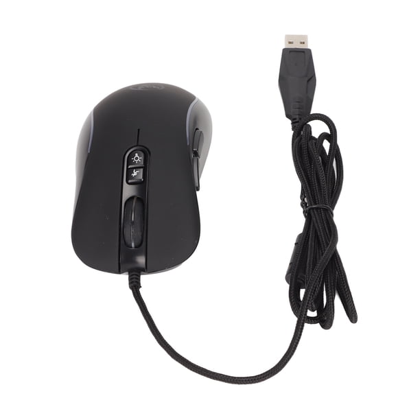 Ratón Mecánico 4800DPI Programable De Alta Precisión Ergonómico ABS Ratón Para Juegos Con 6 Colores RGB Para Para