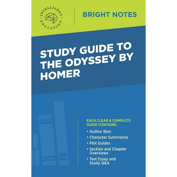 Bright Notes Study Guide to The Odyssey by Homer, (Paperback)