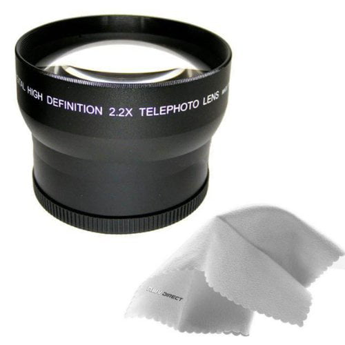 Plakken Onderzoek vrijgesteld Fujifilm FinePix S200EXR 2.2x High Definition Telephoto Lens (67mm) Made By  Optics + Nwv Direct Micro Fiber Cleaning Clo - Walmart.com