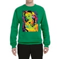 thumbnail image 2 of Wild Bobby, Colorful Woman Marilyn Monroe Pop Culture Unisex Crewneck Graphic Sweatshirt, Kelly, Large, 2 of 3