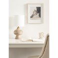 thumbnail image 2 of Kate and Laurel Bahira Modern Wood Bedside Table Lamp, 8 x 8 x 17, Light Natural, Sculptural Decorative Mango Wood Tabletop Desk Lamp with Linen Shade for Living Room Decor, 2 of 10