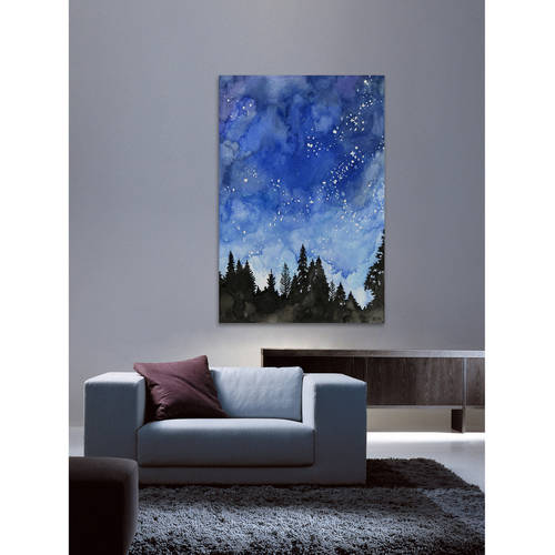 Marmont Hill "Galaxy" by Rachel Byler Painting Print on Wrapped Canvas