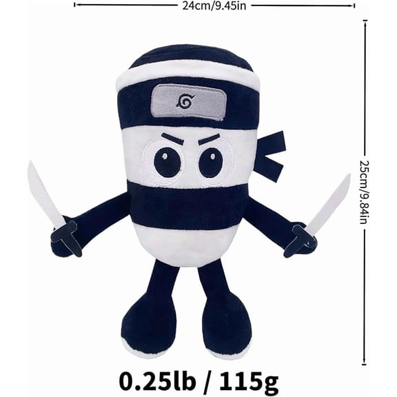 Italian Brainrot,Tung Tung Tung Sahur Plushies Toy 23inch for Fans Gift, Soft Stuffed Animal Pillow for Home Kids' Bedroom Decor(Capuccino Assassino)