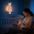 thumbnail image 4 of Lighted Easter Rabbits Tree, Ceramics Glowing Rabbits Tree Figurines Lighted Easter Rabbits Tabletop Tree with Colorful Lamp, Tabletop Rabbit Tree for Spring Easter Holiday Decor, 4 of 8