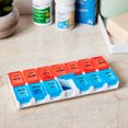 thumbnail image 2 of Equate AM/PM Weekly Pill Planner with Removable Days, Great for Travel and On-The-Go – Assorted Colors, 2 of 8