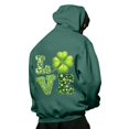 thumbnail image 1 of VBARHMQRT Sweatshirts Mens St. Day Hooded Sweatshirt Front Back Partial Print Long Sleeve Hooded Sweatshirt, 1 of 6