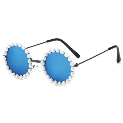 Children's Glasses Pearl Inlaid Sunscreen Lightweight Casual Sunglasses
