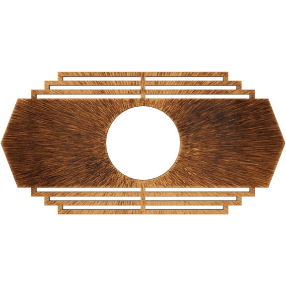 26"W x 13"H x 6 7/8"ID x 3/4"P Chrysler Architectural Grade PVC Pierced Ceiling Medallion, Antiqued Copper