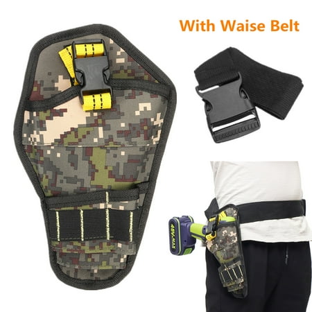 

Multi-Pocket Hanging Pouch Storage Bag with Waist Belt for Cordless Electric Drill Screwdriver Heavy Duty Tool Holder