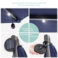thumbnail image 6 of Sonerlic 10ft LED Outdoor Patio Offset Hanging Umbrella with Steel Frame for Yard, Poolside and Deck, Navy Blue, 6 of 7