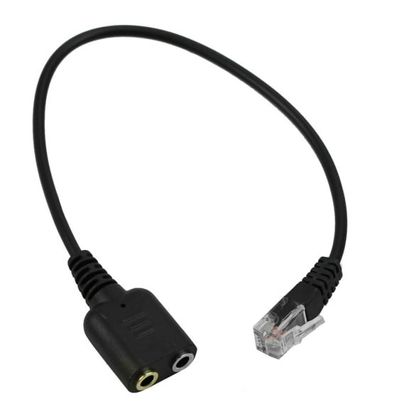 SHOPPLAND Telephone PC Adapter Using to Cable Convertor Jack Female Headset 3.5mm cable