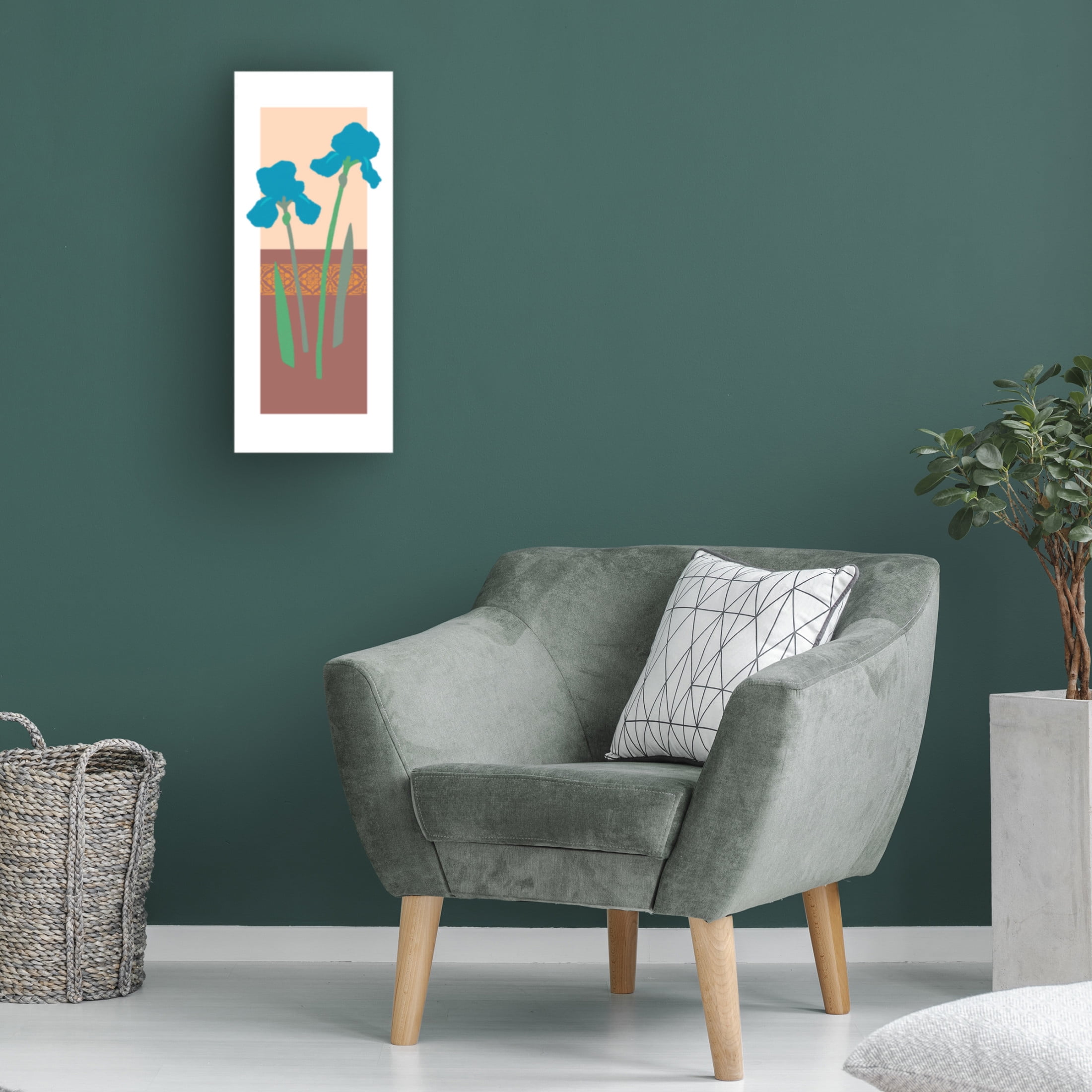Trademark Fine Art Alonzo Saunders  Floating Floral I Canvas Wall Art
