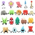 thumbnail image 2 of Juguete de peluche con botón de reloj, Bola de gofre, ventilador eléctrico, almohada, muñeca, regalo para niños, 30 estilos, uno, dos, cuatro X seis, Battle For Dream Island, 2 of 5