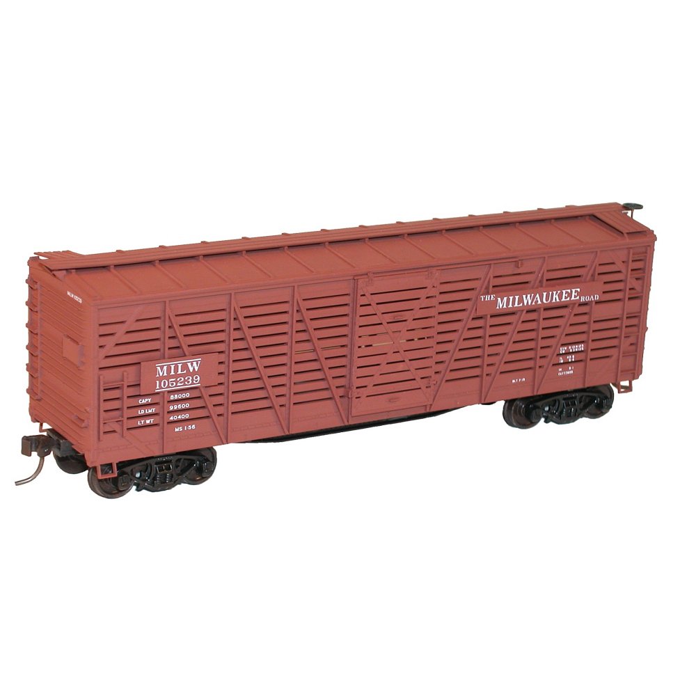 Accurail 47041 HO Milwaukee Road 40' Wood Stock Car Kit