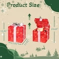 thumbnail image 4 of 12 Inch Christmas Lighted Gift Box , LED Pop Up Present Box with Santa Claus, Snowman and Reindeer , Light Up Ornament for Indoor Outdoor Christmas Decorations, Festive Holiday Display, 4 of 9